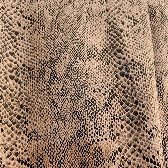 NWOT Blank NYC Snake Print Double Breasted Jacket Python Pale Pink Sz Small - Picture 6 of 10